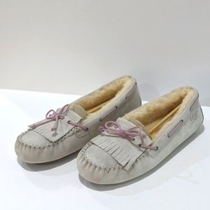UGG Mandie Moccasin Slippers Women's 12 NIB Cloud